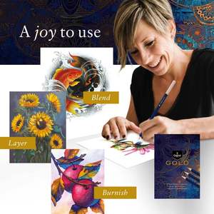 Ensemble de 72 crayons de couleur <span class=keywords><strong>Castle</strong></span> <span class=keywords><strong>Art</strong></span> <span class=keywords><strong>Supplies</strong></span> Gold Standard avec des noyaux de couleur à base d'huile pour les artistes adultes dans un étui à fermeture éclair - Product Image 5