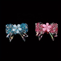 El juego de 4 lazos grandes con diamantes de imitación brillantes de estilos variados es un regalo ideal para entusiastas de la creación de joyas DIY.