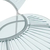 Chaise de salle à manger contemporaine élégante en plastique transparent vert clair avec pieds en métal chromé pour la maison, le bureau et les salles à manger