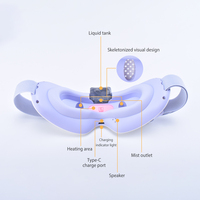 Masseur oculaire portable à vapeur, équipement de massage des yeux, masque oculaire vibrant, masseur électrique des yeux avec compression thermique