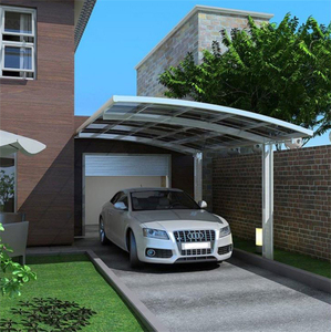 Nuovo Design <span class=keywords><strong>Tettoia</strong></span> <span class=keywords><strong>per</strong></span> <span class=keywords><strong>Auto</strong></span> Singola a Sbalzo in Alluminio Impermeabile con Copertura in Policarbonato - Product Image 2