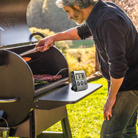 Thermomètre à viande numérique à écran tactile lecture instantanée pour gril fumeur BBQ matériau métallique durable