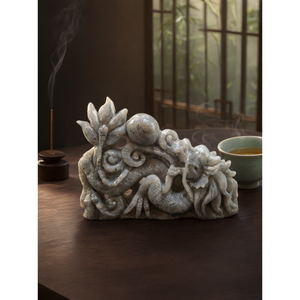 Figura de Dragón de Labradorita Naranja Tallada a Mano de 6 Pulgadas, Ideal para Ocasiones Especiales, Regalos de Inauguración de Casa, y - Product Image 3