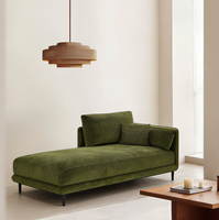 Canapé en tissu moderne pour petit salon, style princesse, élégant fauteuil en velours, canapé rembourré en gros d'usine en stock
