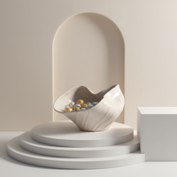 Bol à fruits en céramique écologique de forme irrégulière contemporaine Wisdom Crafts, 100% fait main, tendance européenne, décoration