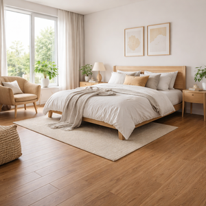 Pavimento in Vinile SPC Impermeabile, Spessore 3.5-6.5mm, Strato di Usura 0.3/0.5mm, Sistema Click Lock, <span class=keywords><strong>Parquet</strong></span> per Garage, Palestra, Seminterrato, Garanzia 5 Anni - Product Image 3