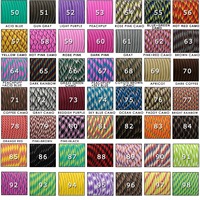 Danuosie PPF 30M 281 Farben Großhandel Maßgefertigtes 550 Paracord 4mm Polyester Nylon Seil 7-Strang Fallschirmschnur Überlebensausrüstung