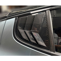 Garnitures de panneau d'obturateur de vitre arrière pour Kia Stinger 2017 2018 2019 2020 2021 2022 2023 2024 2025 en fibre de carbone