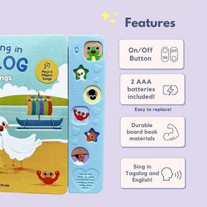 Bài hát động vật nhấn và chơi sách bài hát tương tác sách <span class=keywords><strong>tagalog</strong></span> cho trẻ mới biết đi, sách âm thanh cho bé - Product Image 3