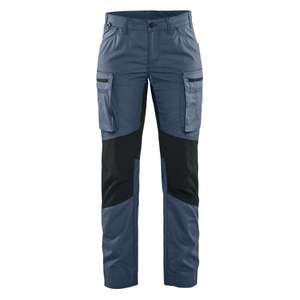 BLAKLADER - 715918458286C50 Women's service <b>trousers</b> stretch Numb blue/Dark <b>navy</b> - EAN 7330509787687 <b>WORK</b> <b>TROUSERS</b> - Product Image 1