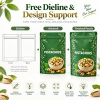 Sachets d'emballage personnalisés pour noix avec fermeture éclair refermable, sacs haute barrière pour amandes, noix de cajou et mélange de noix