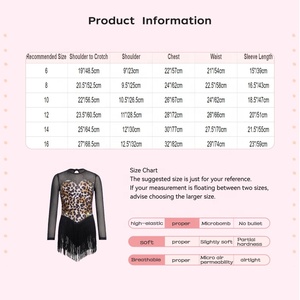 Costume da Ballo per Ragazze 6-16 Anni, Abito per <span class=keywords><strong>Danza</strong></span> Lirica e Latina, per Esibizioni e Competizioni, Costume da Ballo Contemporaneo - Product Image 6