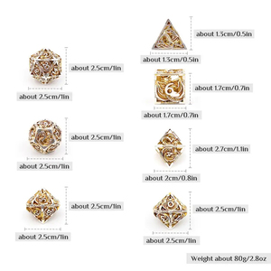 Conjunto Colecionável de Jogo de Tabuleiro em Metal com <span class=keywords><strong>Design</strong></span> de Dragão Branco Dourado, Brinquedo Promocional para Presente - Product Image 5