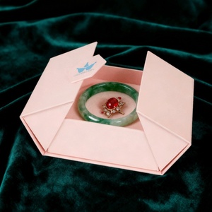 Premium Magnet Closure Luxury Rigid Paper Cardboard Double Door Fashion Jewelry Ring Gift Box Matt Lamination Eco-Friendly - Product Image 3