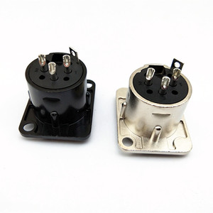 Base de módulo de enchufe a tierra CANNON de tres clavijas HF, panel de audio, toma de micrófono de 3 clavijas, orificio grande para tornillos - Product Image 3