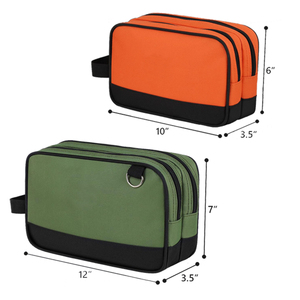 Factory Customized Waterproof Zipper <b>Tool</b> <b>Pouch</b> Dual Compartments 12inch <b>Tool</b> Bag Adjustable Strap Screwdriver Storage <b>Tool</b> Box - Product Image 3