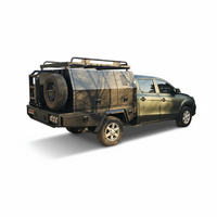 Auvent de camionnette en aluminium avec boîtes à outils