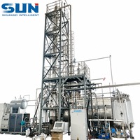 Système de distillation automatique de solvants avec tour de récupération d'alcool en acier inoxydable pour le traitement botanique