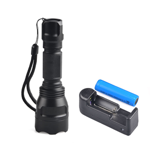 Bán Sỉ Không Thấm Nước 450nm UV Blue LED Light Flashlight <span class=keywords><strong>Torch</strong></span> Với 18650 Pin Có Thể Sạc Lại - Product Image 3