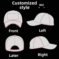 Gorra de Béisbol Estilo Coreano, 100% Algodón, 6 Paneles, Lavada, Personalizada, Deportiva, Ajustable, con Protección Solar, Efecto Desgastado, Venta al Por Mayor