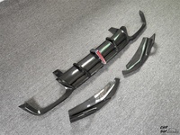 Kit de carrosserie diffuseur arrière en fibre de carbone pour BMW X3M X4M, style AE amélioré, kit de lèvre de pare-chocs arrière léger, kit de voiture personnalisé