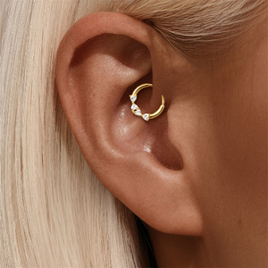 Pendientes de Plata 925 con Zirconia en Forma de Corazón y Mariposa, Modelo Canner 18K, para Mujer - Product Image 5
