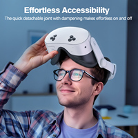 Sangle de tête VR réglable, bandeau confortable sans recharge, compatible avec les casques VR Meta Quest 2 3 3S, accessoires en éponge ABS