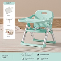 Chaise haute portable pour bébé, chaise à manger multifonctionnelle pliable pour tout-petits, chaise d'alimentation pour la croissance à usage domestique pour nourrissons et enfants