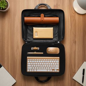 Custom Office Set Business Promotional Package Notebook <b>Cup</b> Keyboard Accessories Power Bank Pen Gift Box for Company Events - Product Image 6