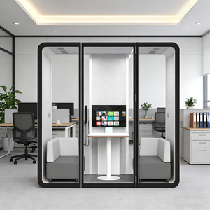 Cabina de Trabajo Tipo Oficina Prefabricada, Precio de Cabinas de Grabación Pequeñas, Casas Prefabricadas, Espacio de Trabajo, Oficina Teletrabajo, Precio de Cabinas de Oficina - Product Image 2