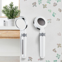 Ensemble de pommeau de douche à main moderne en plastique ABS, haute pression, économie d'eau, finition chromée, installation facile, jet pluie, garantie 5 ans
