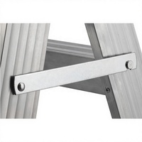Échelle pliante domestique double usage 5+6 marches de qualité supérieure, avec marches antidérapantes élargies, capacité 330 lbs, certifiée EN 131, pour supermarché et escalier