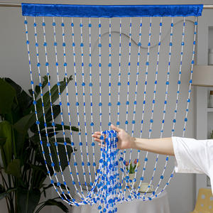 Tenda di Perline in Plastica Cristallina 1x2M, Tenda per Porta con Perline a Forma di <span class=keywords><strong>Cuore</strong></span> Viola Lucido - Product Image 5