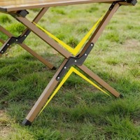 Vente directe d'usine, table de camping pliable moderne pour l'extérieur, épaisse, légère, durable, portable, table enroulable pour la cour, le patio