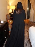 Abaya de luxe noire Hafizah, Kaftan de Dubaï, Robe longue élégante à appliques florales turquoise, Kimono ouvert pour femmes musulmanes modestes