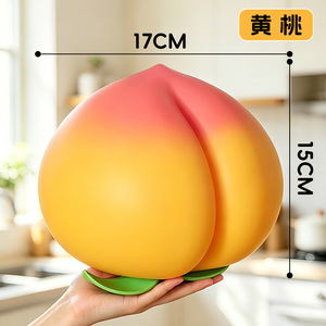 ลูกพีชขายส่ง ราคาขึ้นอย่างช้าๆ บีบเล่นเป็นของเล่นเด็ก บอลบีบคลายเครียด - Product Image 4