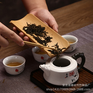 Handmade Bamboo <b>Tea</b> Scoop Natural Wood Grain Kung Fu <b>Tea</b> <b>Set</b> Accessory <b>Tea</b> Ceremony Tool - Product Image 3