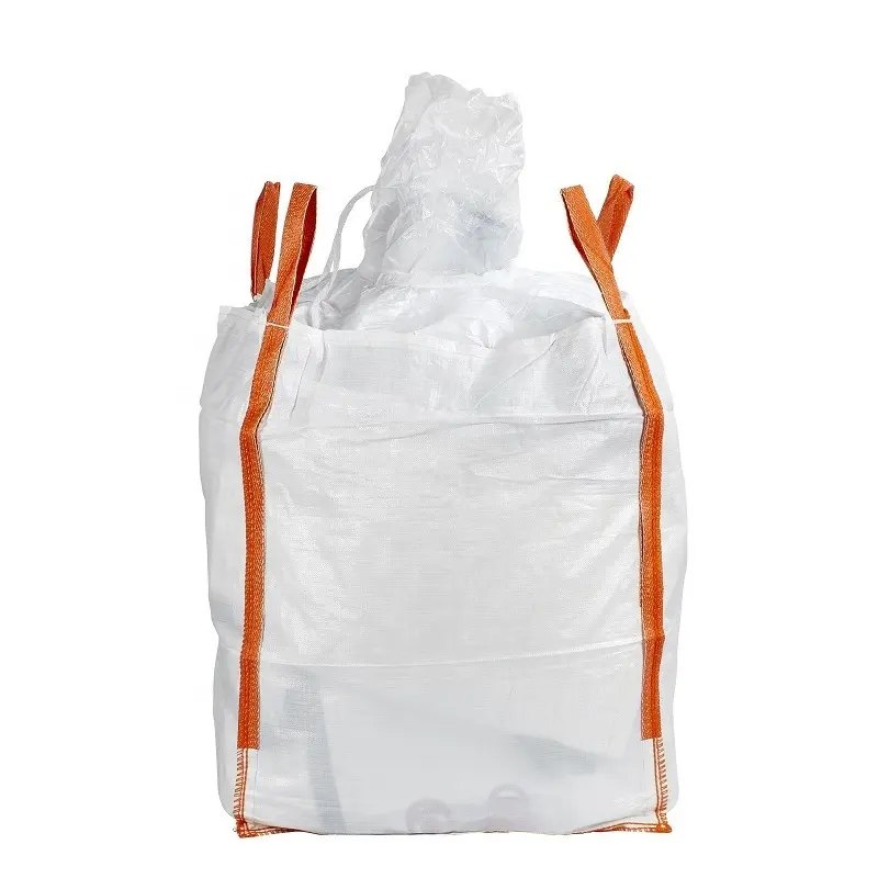 खुले शीर्ष और फ्लैट आधार फसलों के लिए थोक बैग बुना Polypropylene बैग FIBC बैग