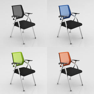 Silla de Conferencia Moderna K, Silla de Oficina Plegable con Reposabrazos Ajustables, Estructura Metálica, Asiento de Tela - Product Image 2