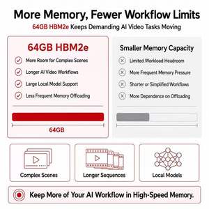 CMP 170HX 8GB, Guaranteed unlock to <b>64GB</b> VRAM with stable operation Server Grade Workstation High Bandwidth <b>Memory</b> Dedicated - Product Image 3