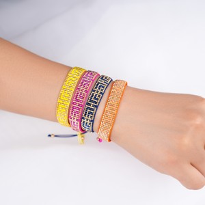 Bracelet Bohème Mexicain Fait Main en Perles Tissées Multicolores, Bracelets Tendance en Perles de Rocailles - Product Image 5