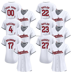 2025 Damen Cleveland Heim Limited Baseball Trikot Individuell Anpassbar Genähte Bestickte Uniformen Logos Weiß Übergröße Feuchtigkeitsableitend - Product Image 1