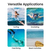 Chaussettes de plongée en néoprène tricotées pour la cheville, avec sangle réglable, 3 mm, antidérapantes, pour la plongée, le surf, la plongée avec tuba, la plage, chaussettes de combinaison