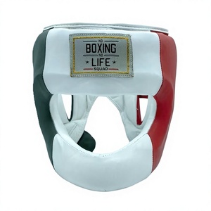 Boxing Life Ensemble d'équipement de boxe : Casque, protège-guêtres, gants à lacets, en cuir personnalisé, style mexicain, équipement d'entraînement pour adulte Winning - Product Image 5