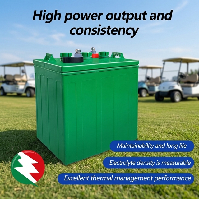 6V/8V/12V battery 3-DG-230, rich-electrolyte lead-acid battery, 6V/230AH for use in sightseeing patrol golf carts.