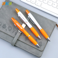 Stylo bille et surligneur 2-en-1 en gros, double pointe, écriture fluide, sans bavure, en plastique, pour bureau et école