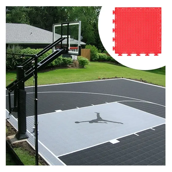 wholesale fiba approval 3x3 Basketball Court Flooring plastic floor for floating basketball court