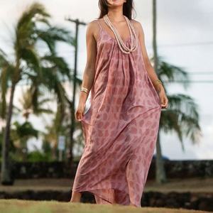 Vestido Midi Camisero Holgado con Estampado Aloha Personalizado, Vestido Informal de Rayón de Alta Calidad 2025 - Product Image 1