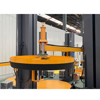 Machine d'emballage de palettes industrielle automatique robuste avec plateau tournant pour film, pour usine, entrepôt et exportation