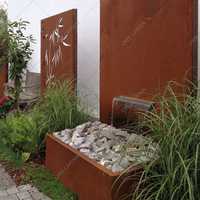 Fournisseur de tables d'eau décoratives pour jardin, fontaines murales en acier corten pour extérieur, cascades